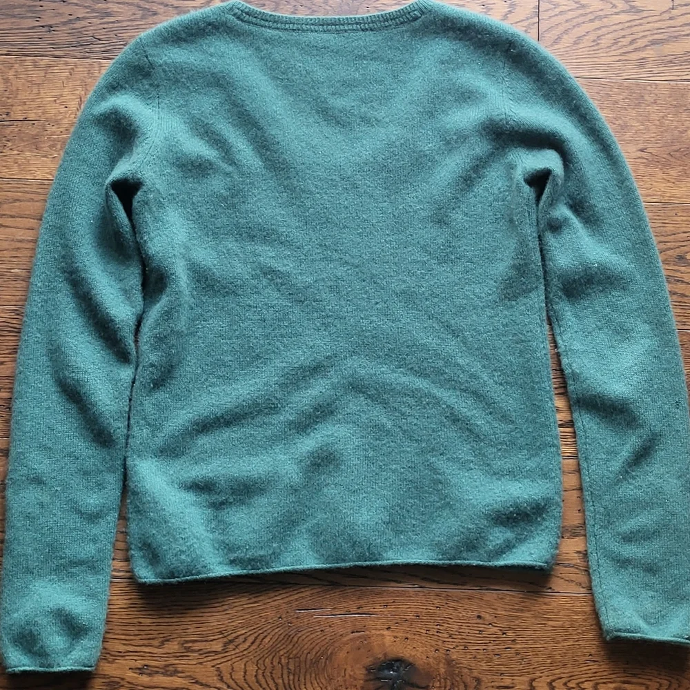 ATM Cashmere‎ V-neck Women's Teal Sweater. Size XS